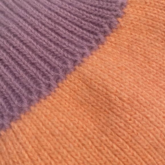 Vintage Portolano Lambswool/Angora Rabbit/nylon knit scarf lavender/pink 38”x 7” - Picture 5 of 5